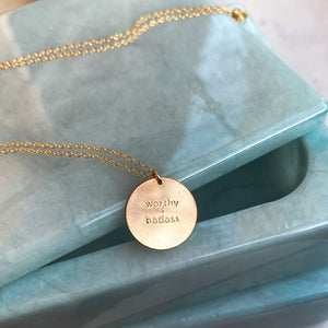worthy + badass Signature Necklace